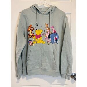 Disney Winnie the‎ Pooh Graphic Hoodie Characters Print Sweatshirt XL